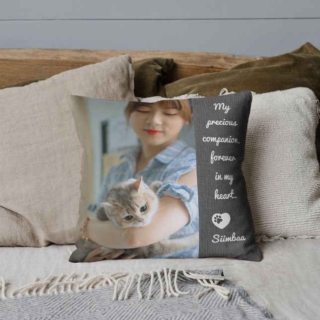 Almofada Lembrança Personalizada de Foto de Animal de Estim (Criador carregado)