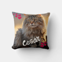 Almofada Lembrança Personalizada de Foto e Nome de Pet 