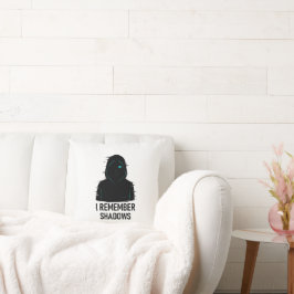 Almofada Lembro-me de Sombras - Design de Figura Hooded com