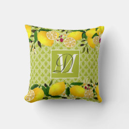 Almofada Lemon Days Motif Green