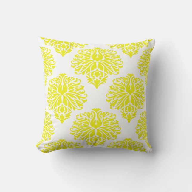 Almofada Lemon Elegant Damask (Frente)