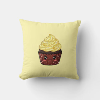 Almofada Lemon Swirl Icing Cupcake Kawaii Cushion Pillow