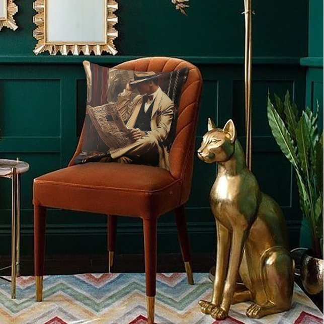 Almofada Lendo o Jornal no Trem (Criador carregado)