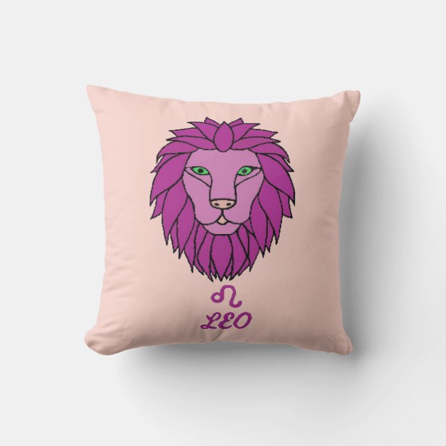 Almofada Leo Reversible Travesseiro decorativo (Frente)