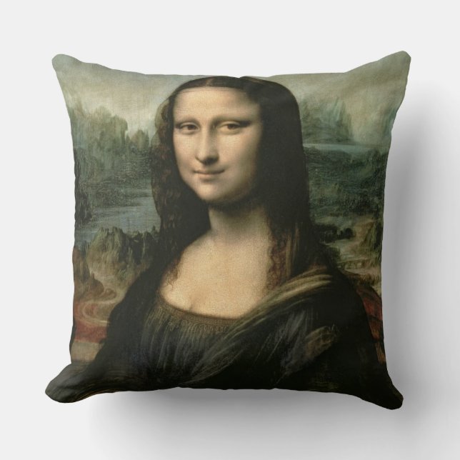Almofada Leonardo Vinci | Mona Lisa, c.1503-6 (Frente)