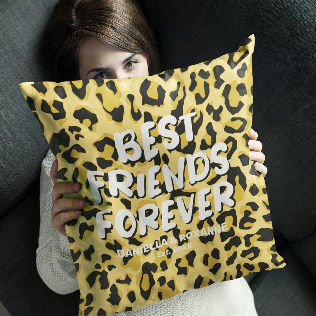 Almofada Leopard BFF Melhores Amigos para Sempre (Criador carregado)