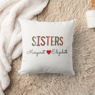 Almofada Leopard Colorful Sisters Mug - Nomes Personalizado
