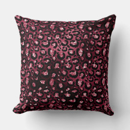 Almofada Leopard Imprimido de Borgonha