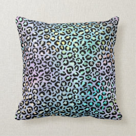 Almofada *~* Leopard Rainbow Animal Print Black Spots