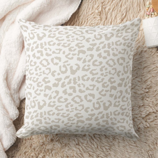 Almofada Leopard Spots Beige Animal Print Patterno (Cobertor)