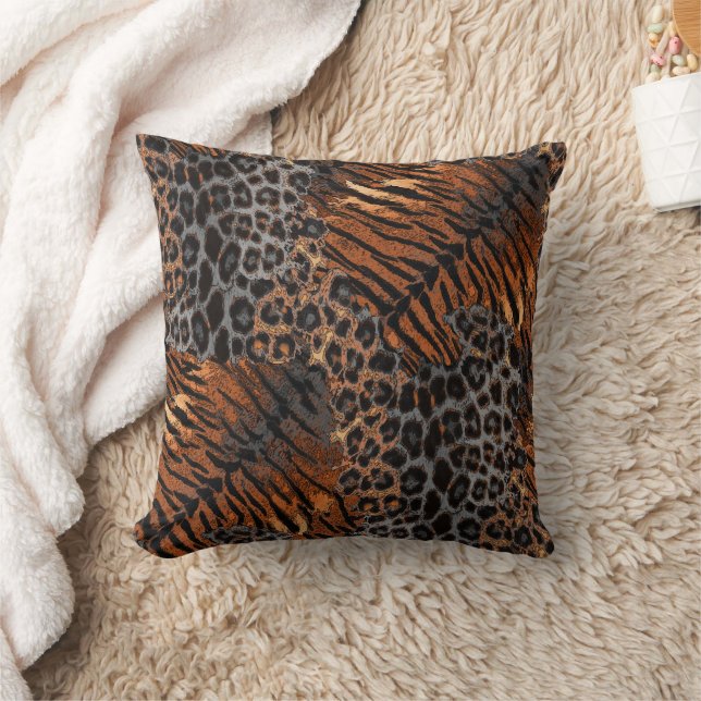 Almofada Leopard tiger skin trendy (Cobertor)