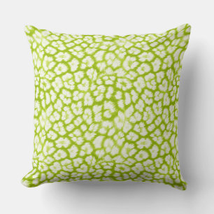 Almofada Leopardo branco e verde