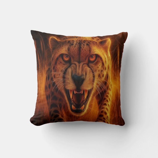 Almofada Leopardo Caçador (Frente)