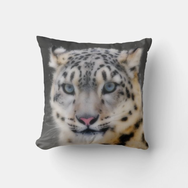 Almofada Leopardo de neve (Frente)