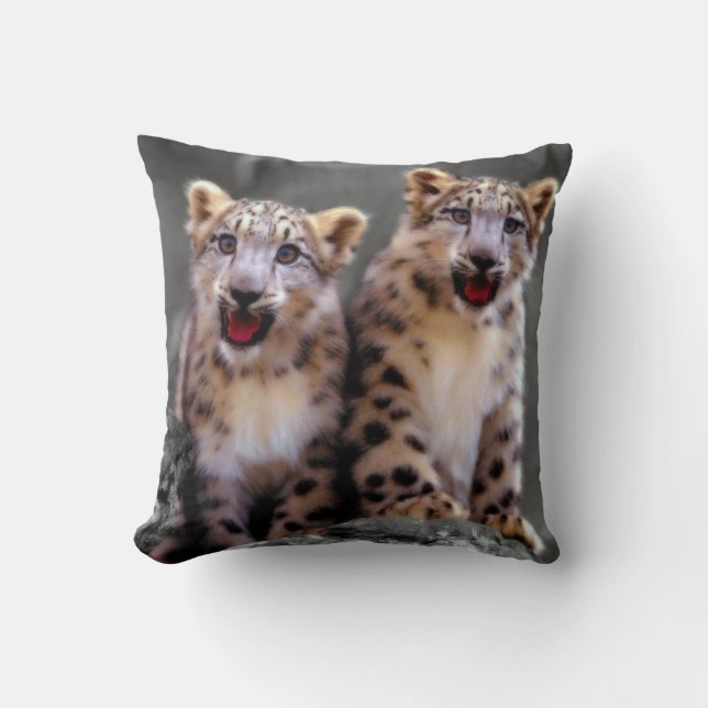Almofada Leopardo de neve Cubs (Frente)