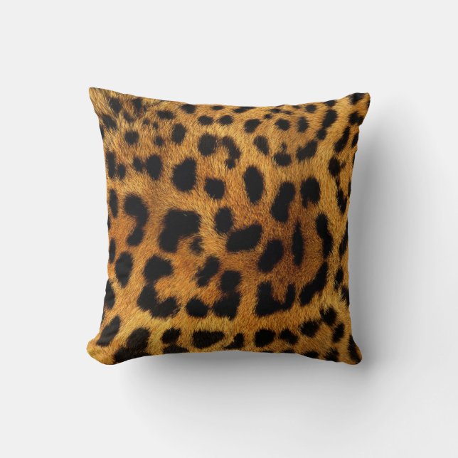 Almofada Leopardo-do-safari-na moda (Frente)