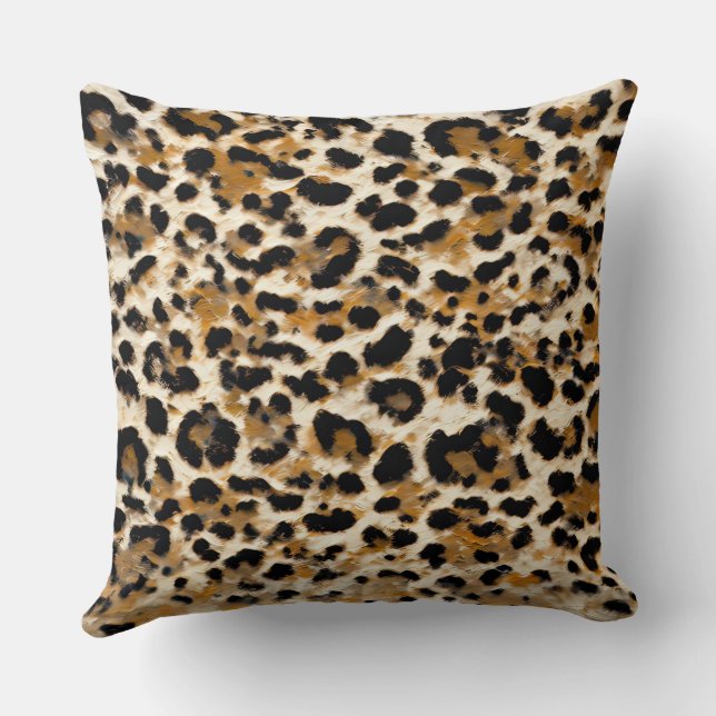 Almofada Leopardo pintado (Verso)