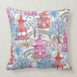 Almofada Leopardos do Partido na Floresta Pagoda em Rosa-Pi