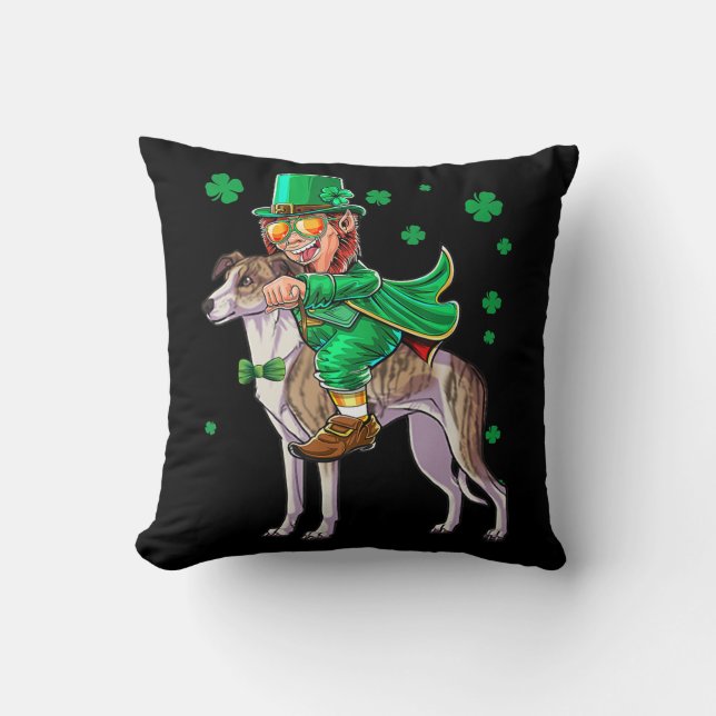 Almofada Leprechaun Italiano Greyhound Sham (Frente)