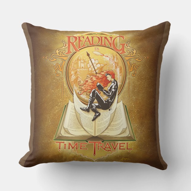 Almofada Ler é Viagem de Tempo (Frente)