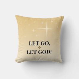 Almofada Let Go Let God Inspirational