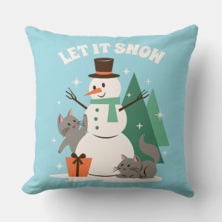 Almofada Let It Snow | Cozy Winter Throw Pillow