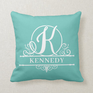Almofada Letra colorida editável K Monograma dividido