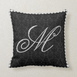 Almofada Letra Elegante M Diamantes Estimulantes - Monogram