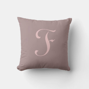 Almofada Letra F Monograma Personalizada Inicial