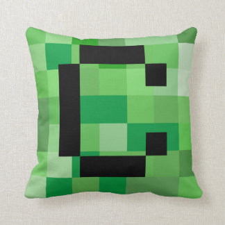 Almofada Letra inicial C RPG Gamer Pixel do Halloween