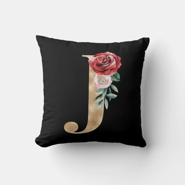 Almofada Letra J das iniciais dos feriados de inverno (Frente)