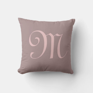 Almofada Letra M Monograma Personalizada Inicial