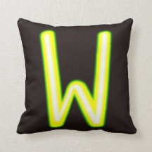 Letra Neon W Cushion