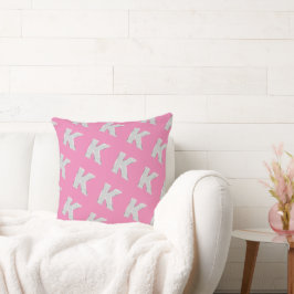 Almofada Letra Pink Silver K