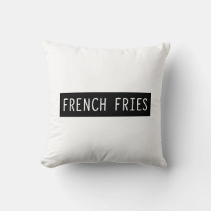 Almofada Letras de Escrita Antiga das Fries Francesas