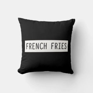 Almofada Letras de Escrita Antiga das Fries Francesas