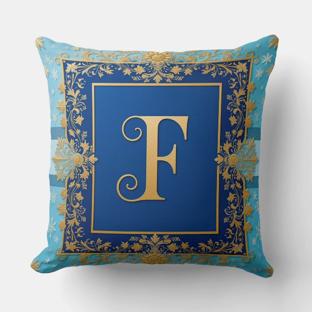 Almofada Letras Ornamentais Elegantes (Frente)