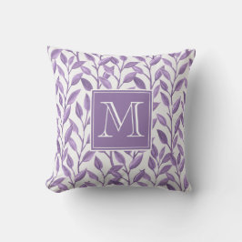 Almofada Leve Roxo Deixa Monograma Personalizado