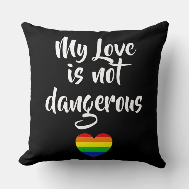 Almofada #LGBT #love #orgulde #gay #liberdade #parada (Frente)