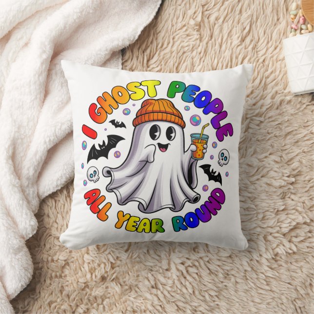 Almofada LGBTQ Arco-íris Divertido Halloween – Eu Assusto P (Cobertor)