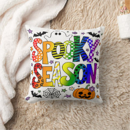 Almofada LGBTQ Rainbow Spooky Season Halloween