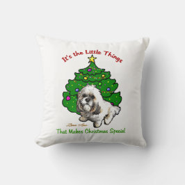 Almofada Lhasa Apso Christmas