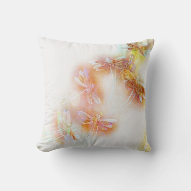 Almofada Libélulas aquarela (Frente)