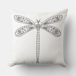 Almofada Libélulas e Dragões - Pintura Tecido