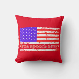 Almofada LIBERDADE DE EXPRESSÃO ARMY angustiado edição de b