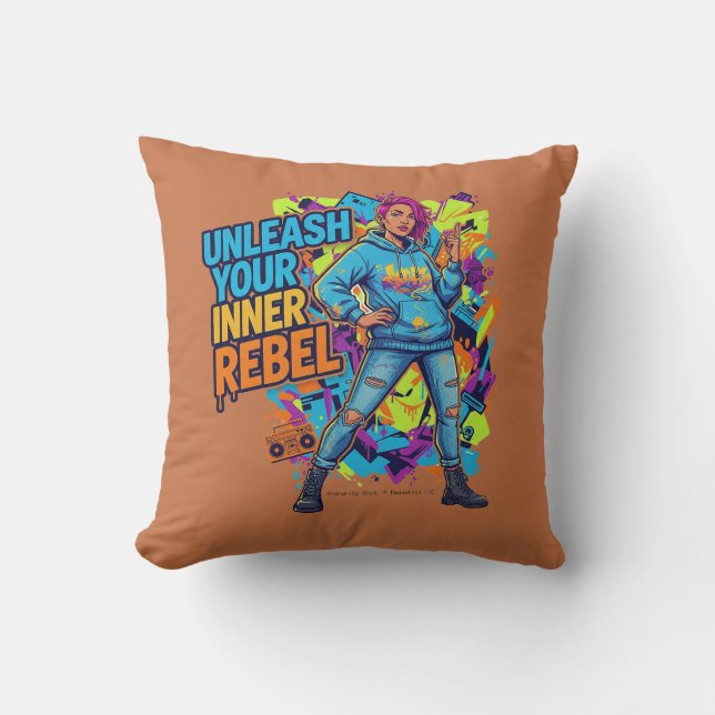 Almofada Libere Seu Rebelde Interior -  (Frente)