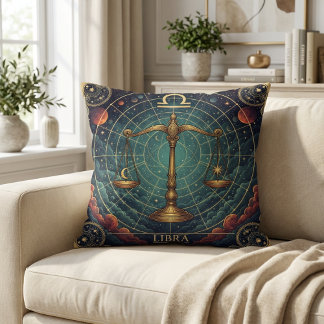 Almofada Libra Zodíaco Celestial
