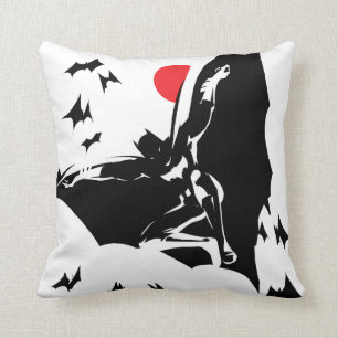 Almofada Liga da Justiça   Batman na Nuvem de Bats Pop Art