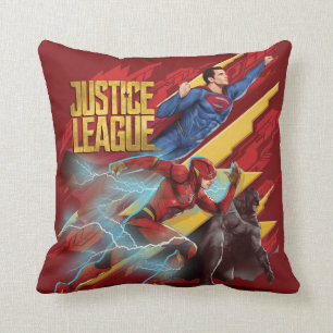 Almofada Liga da Justiça   Crachá Superman, Flash e Batma