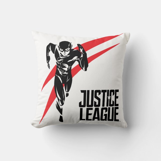 Almofada Liga da Justiça | Flash executando o Noir Pop Art (Frente)